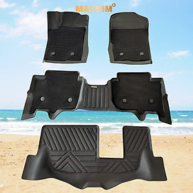 Thảm 2 lớp sd3 dạng lưới lục giác Ford Everest 2022-2025 (đen) 3 - bề mặt cao su siêu sạch - Macsim