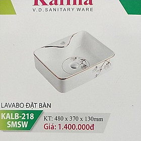 Mua lavabo đặt bàn để vòi 20 cm  bồn đẹp sang trọng