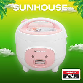 Nồi Cơm Điện Nắp Gài Sunhouse SHD8217W (1.2L) - Hàng chính hãng