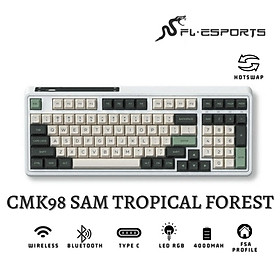 Bàn phím cơ FL-Esports CMK87SAM Tropical Forest - Hàng chính hãng