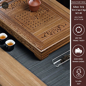 Mua KT 46 Khay Trà Tre Cao Cấp   Kích Thước 52*37*7.5