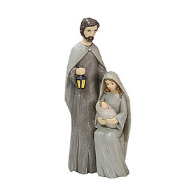 Resin Holy Family Figurine Decoration Jesus Statue Sculpture Home Decor