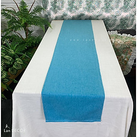 Mua Khăn trải bàn runner đẹp vải trơn Landecor - TB555 nhiều màu (2 lớp) trang nhã phù hợp cho phòng họp  sự kiện  tiệc tùng