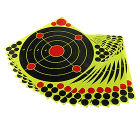 10pcs 12'' x 12'' Reactive Adhesive Shooting Targets Sticker