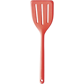 Mastrad - Xẻng Chiên Có Rãnh 30cm Đen/Đỏ