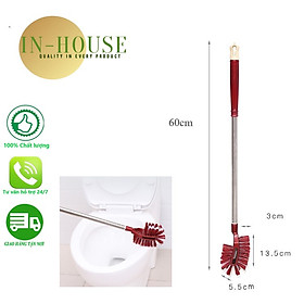 Mua Cọ toilet  bàn chải chà sàn 2 mặt cán inox