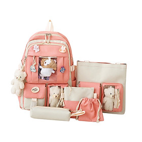 5x Women Backpack School Bag Travel Work Bag Gift Student Rucksack Casual
