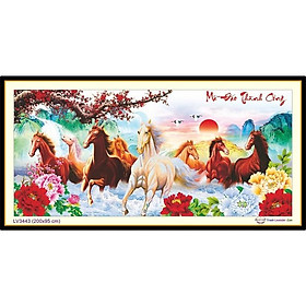 Mua Tranh thêu mã đáo thành công LV3443 - kích thước: 200 * 95cm. (TRANH CHƯA LÀM)