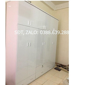 Tủ nhựa đài loan 6 cánh sang trọng