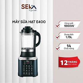 Máy làm sữa hạt đa năng SEKA E400 - 1.7 lít - 14 chức năng [1000W + 800W] - Hàng chính hãng