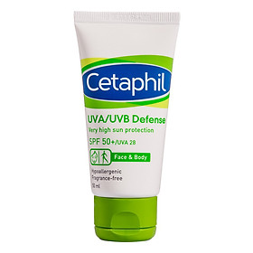Kem Chống Nắng Cung Cấp Màng Bảo Vệ Cao Cetaphil UVA/UVB Defense Very High Sun Protection SPF50+/UVA28 (50ml)