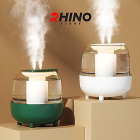 Mua Máy phun sương tinh dầu lớn Rhino H804 4000ml tạo ẩm  2 lõi phun  tích hợp đèn  dung tích lớn - Hàng chính hãng