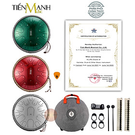 Mua Trống Tank Hluru 15 Tone TBP15 Cao Cấp (Tone C & D Tùy Chọn - Steel Tongue Drum Lưỡi Thép Không Linh) Hàng Chính Hãng - Kèm Móng Gẩy DreamMaker