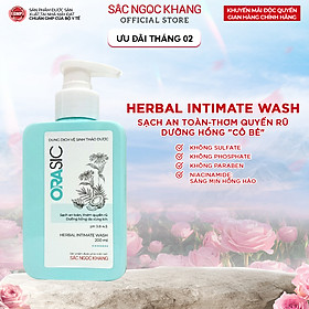 Dung dịch vệ sinh Thảo Dược Orasic 200ml sạch an toàn, thơm quyến rũ 