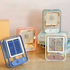 Mua Quạt để bàn hơi nước dung tích 600ml  Quạt phun sương làm mát 3 chế độ tích hợp đèn