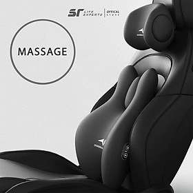 Mua Combo Gối Tựa Đầu Và Tựa Lưng Ô Tô Tích Hợp Massage Chườm Nóng Gối Tựa Cao Su Non  Giảm Đau Mỏi Cổ Vai Cột Sống - Sairui