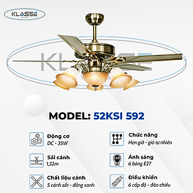 Mua Quạt trần chùm đèn Klasse 52KSI 592 Hàng chính hãng