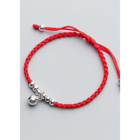 Combo 2 vòng thắt dây đỏ charm chuông - Ngọc Quý Gemstones