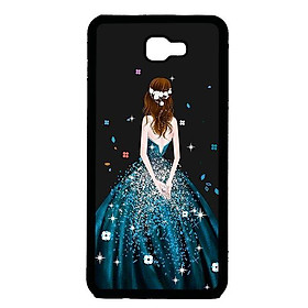 Ốp in cho Samsung Galaxy J7 Prime Cô Gái Váy Xanh - Hàng chính hãng