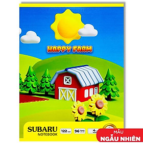 Tập Subaru Happy Farm - 4 Ly Ngang - 96 Trang 122gsm - Vĩnh Thịnh A096-V1 (Mẫu Bìa Giao Ngẫu Nhiên)