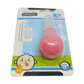 Dụng cụ hút mũi cho bé đầu silicone nhỏ bóp tay Papa Thái Lan (CEQ078/1) - Màu Hồng
