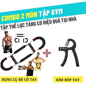 Combo Dụng Cụ Bẻ Cổ Tay và Kìm Bóp Cơ Tay Lực Điều Chỉnh 5-60Kg 1301RED - HG02 Dùng Cho Mọi Lứa Tuổi tập gym hiệu quả