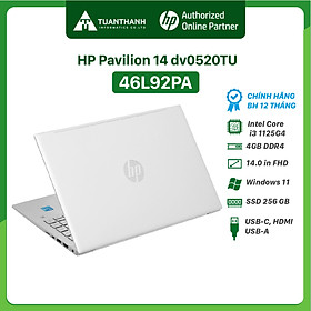 Mua Laptop HP Pavilion 14 (46L92PA )/ i3-1125G4 / 4G/ 256G SSD/ 14 FHD/ WL+BT/ Windows 11/ Silver (Hàng Chính Hãng )