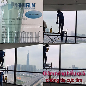 Mua Tấm phim cách nhiệt chống nóng cửa sổ màu trong suốt cản UV 99% - phim cách nhiệt Hàn Quốc