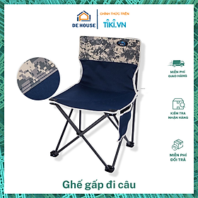 Ghế xếp dã ngoại gấp gọn kèm túi đựng Ghế gấp đi câu cá và đi phượt vải dù khung nhôm cao cấp đế cao su  - Hàng chính hãng