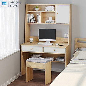 Mua Bàn Học  Làm Việc Với Thiết Kế Đơn Giản Kèm Kệ Sách Nhiều Ngăn SIB Decor (Không Gồm Ghế) BLV13