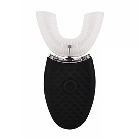 Bàn chải đánh răng điện hình chữ U tự động 360 độ ánh sáng xanh sạc USB
