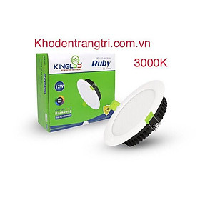 Đèn âm trần 12w Kingled DL-12SS-T140, RUBY, AS Trắng, Vàng, Trung tính, 3 mầu