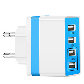 Adapter Sạc Nhanh Đa Năng 4 Cổng USB (5V 2.6A)