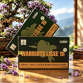Tăng Cường Sinh Lý Nam Warriots lisse 1h - bổ thận tráng dương, tăng cường sinh lực (1 hộp 1 vỉ * 10 viên nang cứng)