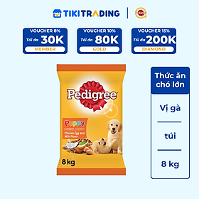 Đồ Ăn Cho Chó Con Vị Gà Và Trứng Pedigree (8kg)