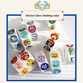 Nhãn dán sticker khích lệ khen thưởng học tập cho bé