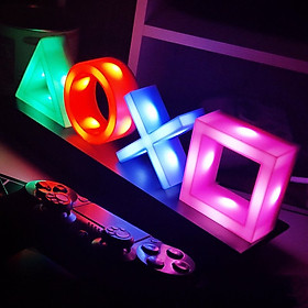 Đèn Led PS icon light nháy theo nhạc siêu đẹp , decor trang trí góc vi tính gaming của bạn - A