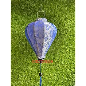 Mua đèn lồng vải trang trí Hội An gấm lụa CỦ TỎI CÓ SẴN 30CM