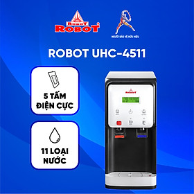 Máy Lọc Nước ĐIện Giải Ion Kiềm ROBOT UHC 4511 Chức Năng Nóng Lạnh - Hàng Chính Hãng