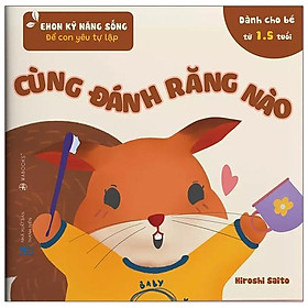 [Download Sách] Ehon Kỹ Năng Sống - Để Con Yêu Tự Lập - Cùng Đánh Răng Nào