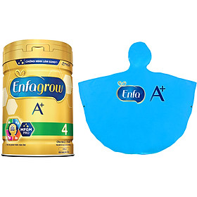 Sữa Bột Enfagrow A+ 4 870g - Tặng Áo Mưa Trẻ Em Màu Xanh