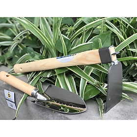 Bộ 2 dụng cụ cuốc xẻng làm vườn cỡ trung chính hãng Cmart A0695