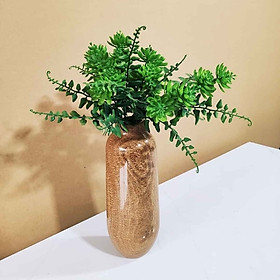 Mua Lục bình bằng đá tự nhiên nguyên khối BHV07 - Đá Vàng vân gỗ