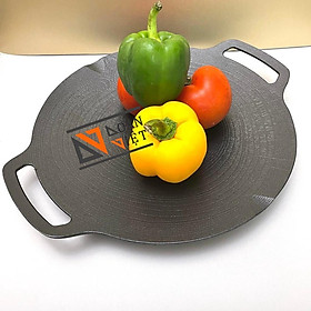Mua Chảo NƯỚNG CHỐNG DÍNH HÀN QUỐC VÂN ĐÁ HÌNH XOẮN ỐC  GANG ĐÚC NGUYÊN KHỐI 33cm - Phong cách Hàn Quốc  an toàn