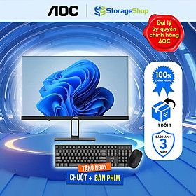 Mua Màn Hình Máy Tính All In One AOC A33 Intel N95 RAM 8GB SSD 256GB Win 11 Pro 24 Inch Hàng Chính Hãng  SKU: 256A24A33-2FN2N8F74N