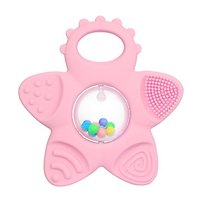 Baby Teething Toy Cartoon Shape Multi-Function Teethers Soft Silicone Food Grade Non-Toxic Safe For 3 Months Baby Infant