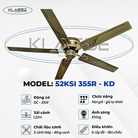Mua Quạt trần không đèn Klasse 52KSI 355R – KD Hàng chính hãng