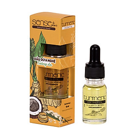 Dầu Dừa Dưỡng Trắng Da Turmeric Sense Plus Thiên Nhiên 10ml