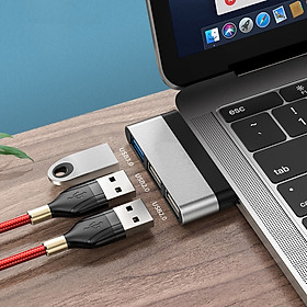 Mua Bộ chuyển đổi cao cấp Type-C Sang 3 cổng USB  OLAPLE - Hàng nhập khẩu