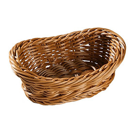 Handwoven Fruit Basket Serving Tray for Home Kitchen, Restaurant, Outdoor